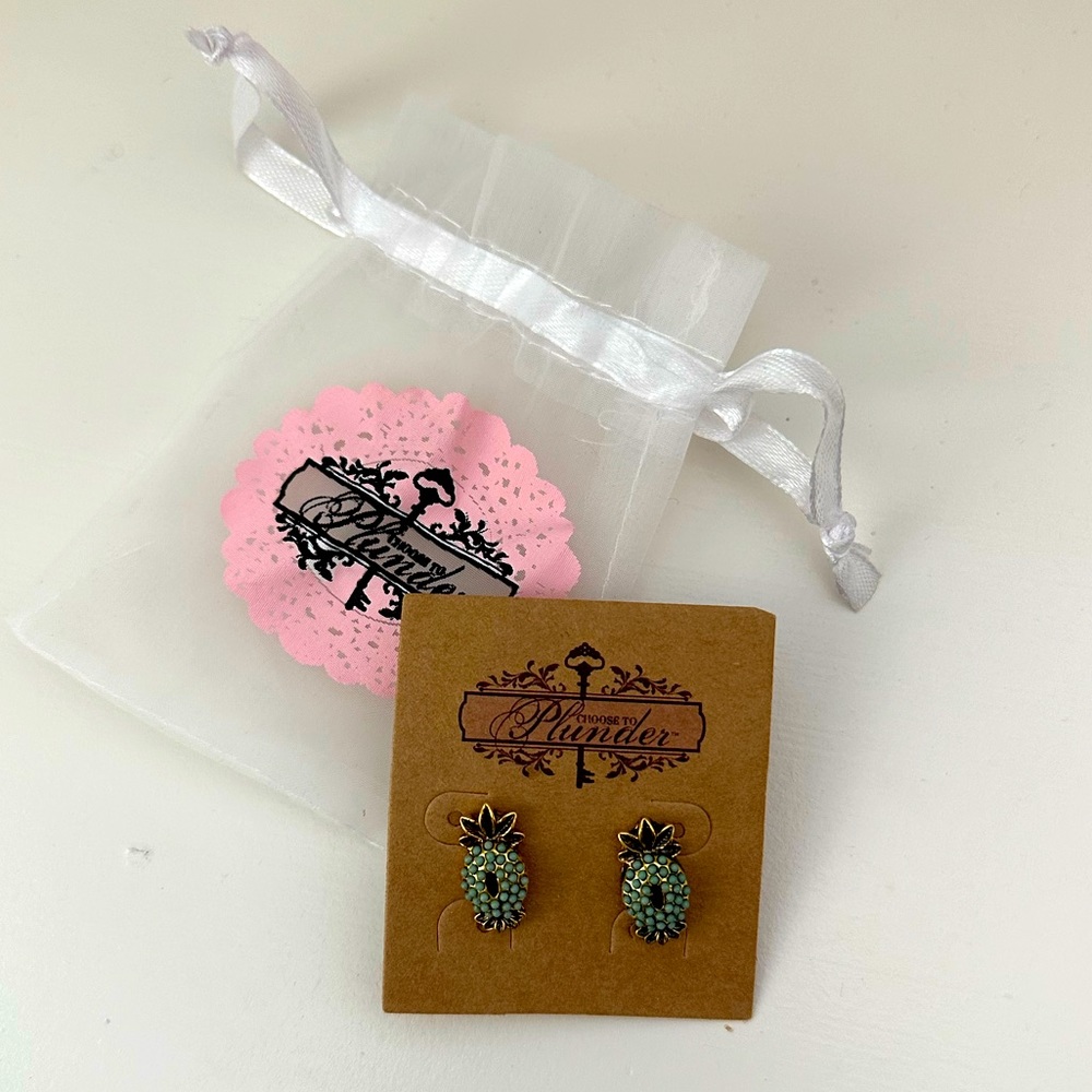 Plunder Turquoise Pineapple Earrings